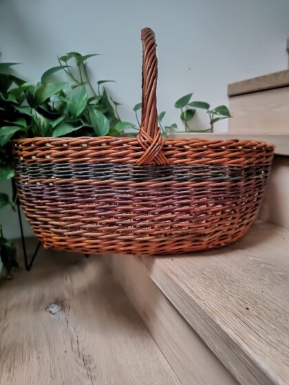 Handwoven Silesa willow basket